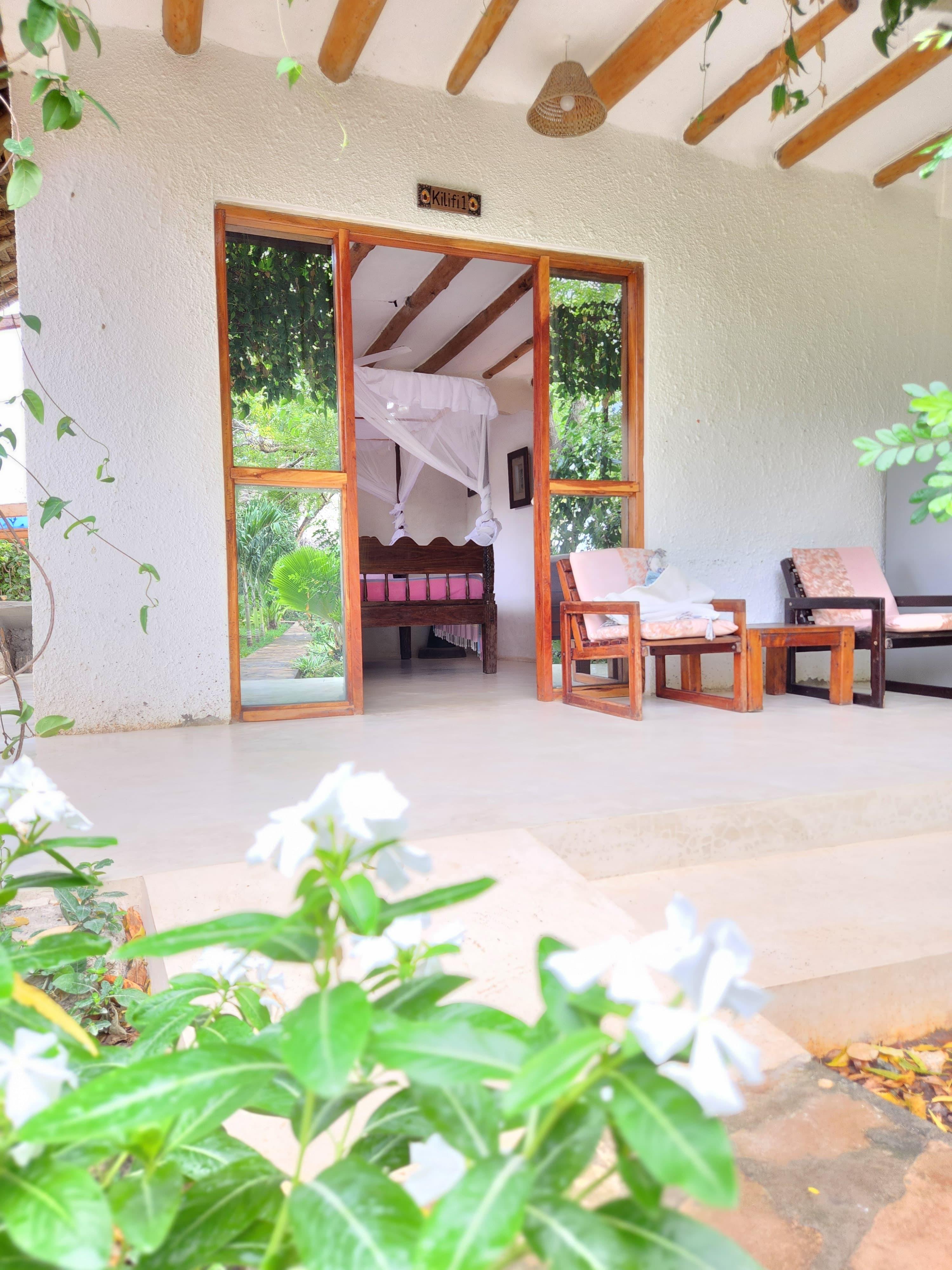 A flowering veranda
