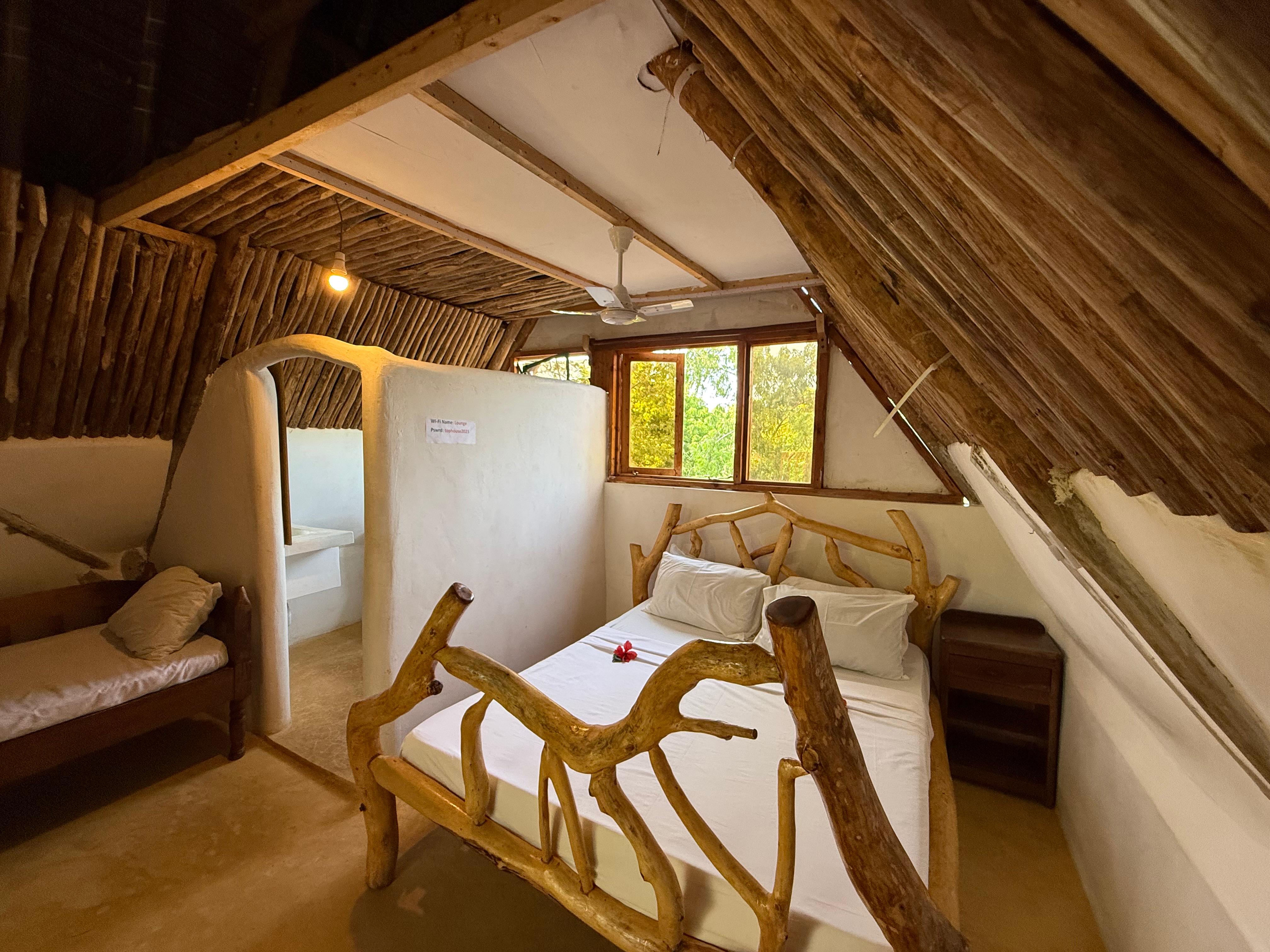 Hardwood quarters, finished in the village